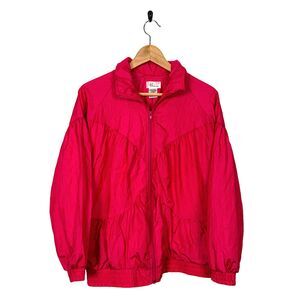 VTG 80's Bocoo Hot Pink Nylon Windbreaker